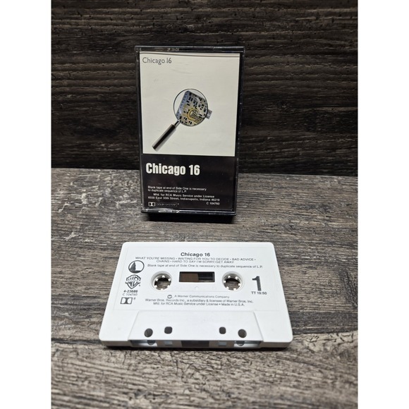 !M?ERFECT Other - Chicago, Chicago 16 (Audio Cassette Tape, 1982) White Cart, Made In USA